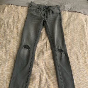 Super skinny slim smoke grey jeans 👖